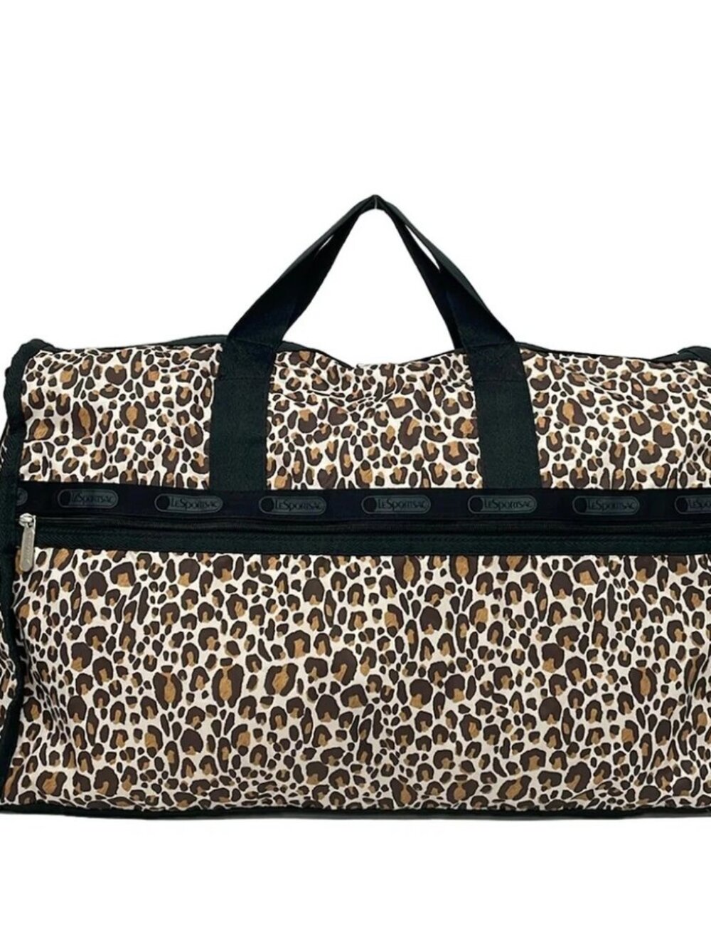 LESPORTSAC White Black Multi Respo Nylon Boston Bag - Picture 3 of 10